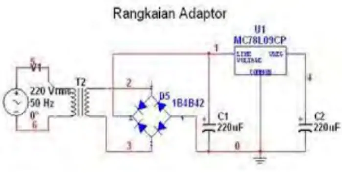 Gambar 2.5 Diagram Rangkaian Adaptor 