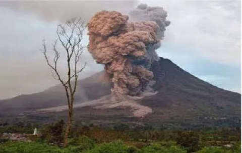 Gambar 1. Letusan Gunung Sinabung (Tanggal 1 Februari 2014) 