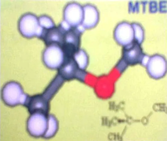 Gambar 2. Struktur Molekul Methyl Tertiary Butyl Ether (MTBE)  2.5 Spektrofotometri Serapan Atom 