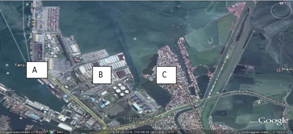 Gambar 1. Peta lokasi pelabuhan Tanjung Emas Semarang. 