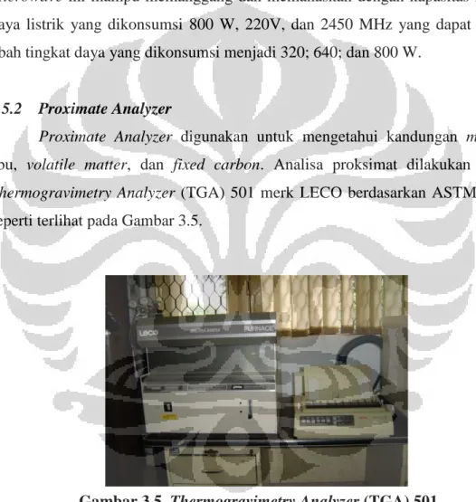 Gambar 3.5. Thermogravimetry Analyzer (TGA) 501 
