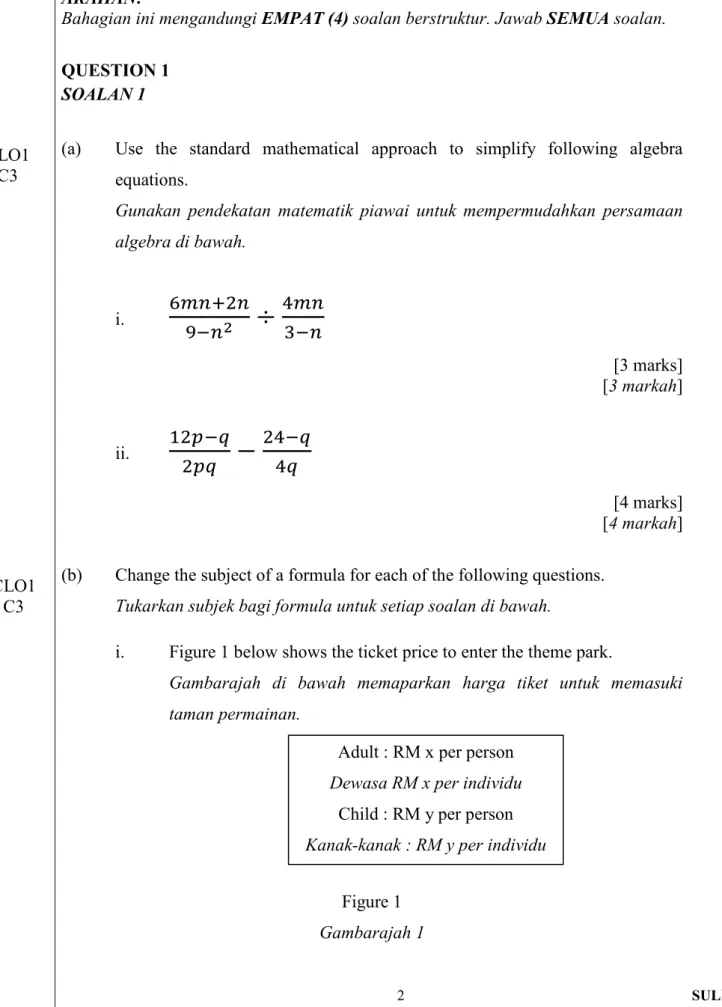 Figure 1  Gambarajah 1 