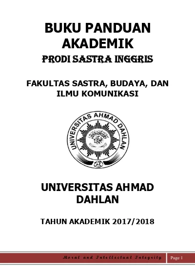 BUKU PANDUAN AKADEMIK