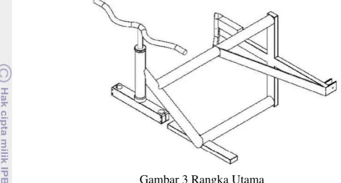 Gambar 3 Rangka Utama 