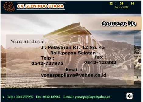 Gambar 4.7 Tampilan Halaman Contact Us 