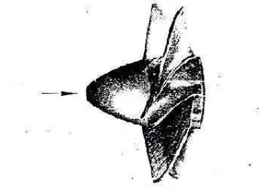 Gambar 2.5 Turbin aliran aksial- radial (Haimerl, 1960) 