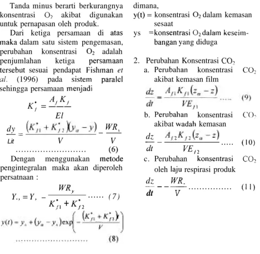 Tabel  1. Koefisien  permeabilitas  kemasan 