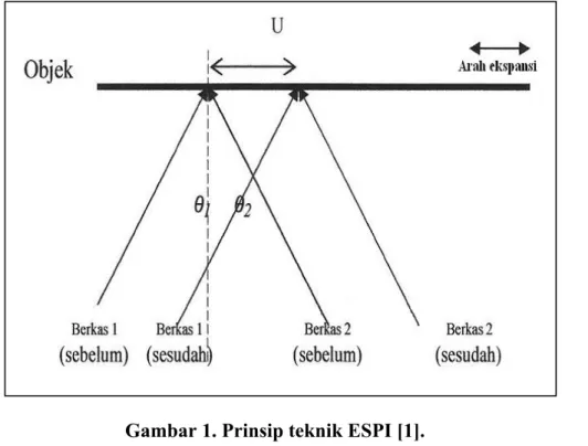 Gambar 1. Prinsip teknik ESPI [1].  