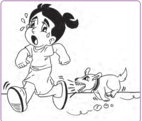 gambar 3 7  ririn dikejar anjing