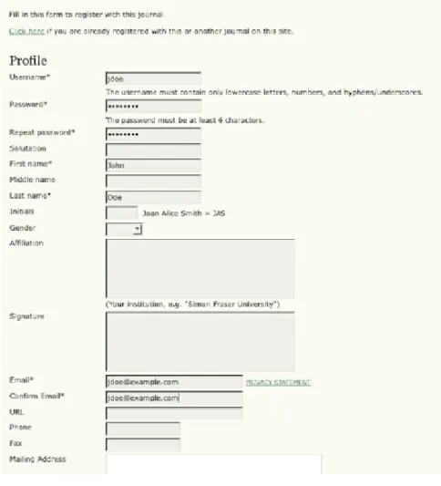 Gambar 1.1 form registrasi 