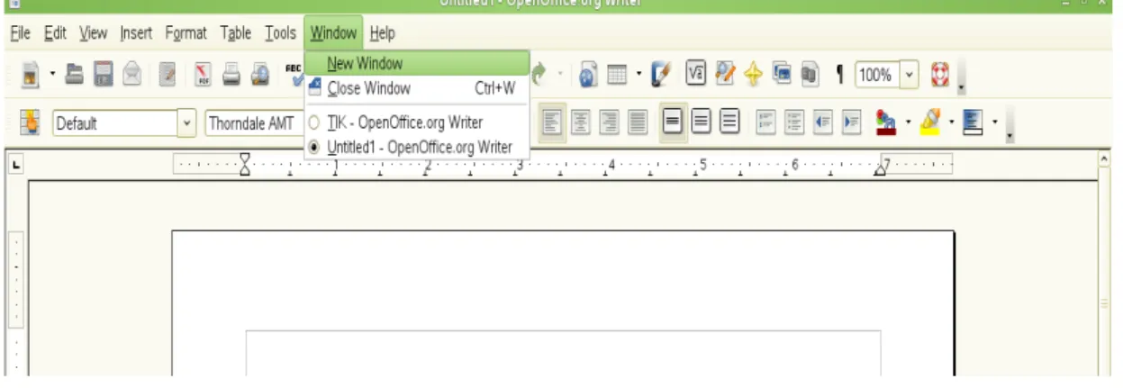 Gambar 1.9 Submenu dari menu Window