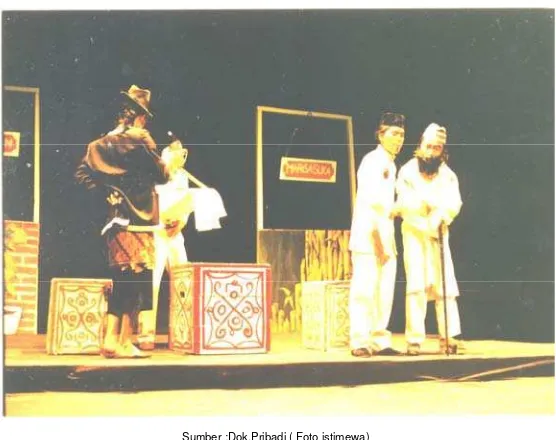 Gambar 4.2 Pertunjukan teater rakyat tradisional Ludruk yang hidup dan berkembang di daerah Jawa timur 