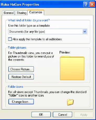 Gambar 12. Sub Menu Customize. 