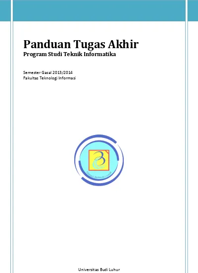 Panduan Tugas Akhir Program Studi Teknik Informatika