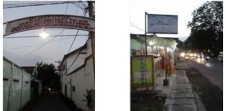 Gambar 1. Lokasi UKM Kerupu Rambak Kulit Sapi di Desa Kauman Kecamatan Bangsal Kabupaten  Mojokerto 