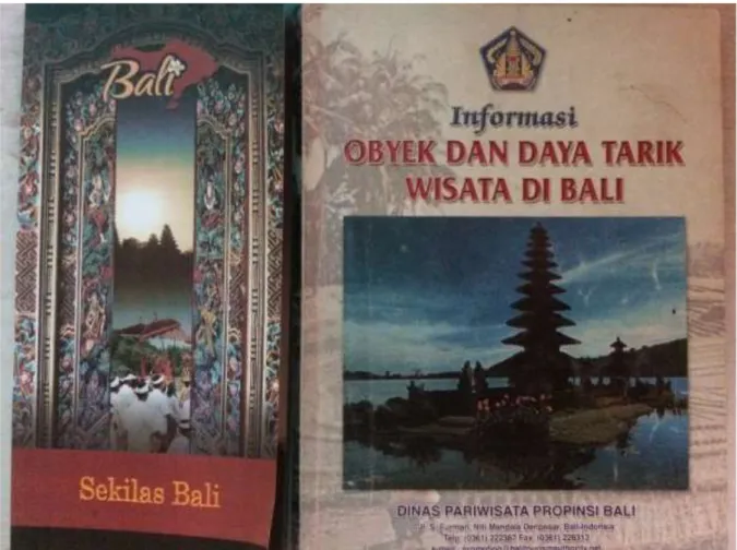 Gambar 1. Contoh Promosi Tidak Langsung melalui Media Cetak   oleh Dinas Pariwisata Daerah Provinsi Bali 