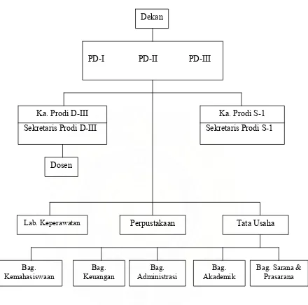 Gambar IV.1 : Struktur Organisasi FIK UDA Medan 