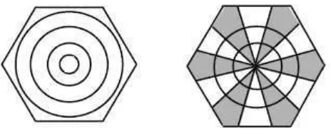 Gambar 10. Bentuk Sel Pin Heksagonal 
