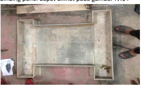 Gambar cetakan dinding panel dapat dilihat pada gambar IV.14 