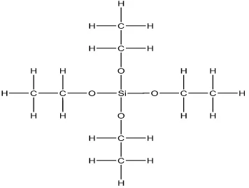 Gambar 1. Tetraetilortosilikat (TEOS). 