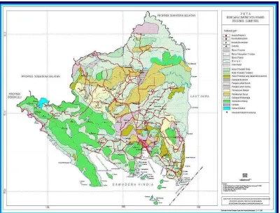 Gambar 1. Peta Rencana Tata Ruang Wilayah Provinsi Lampung 