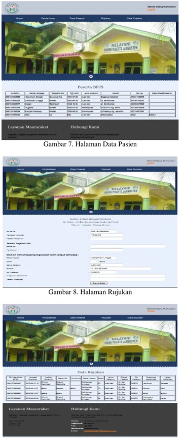 Gambar 9. Halaman Data Rujukan 