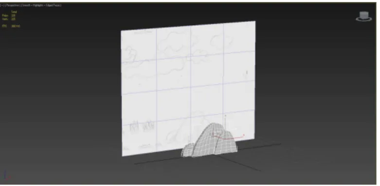 Gambar 4.6 Modelling Batu  (Sumber: Data Pribadi) 