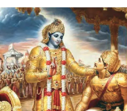 Gambar 3.4  Sri Krisnha sedang memberi wejangan kepada Arjuna