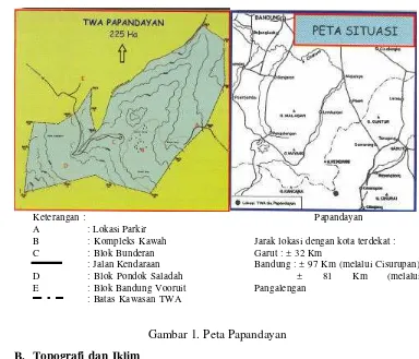 Gambar 1. Peta Papandayan 