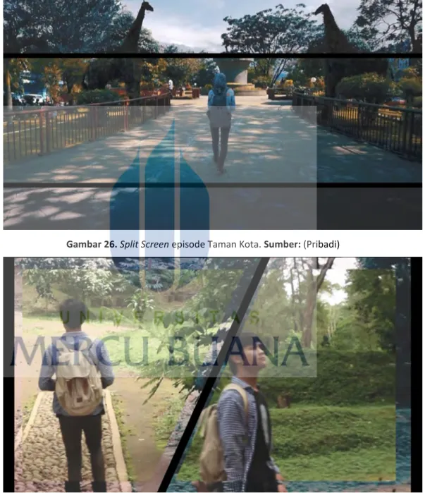 Gambar 27. Split Screen episode Curug Putri. Sumber: (Pribadi) 