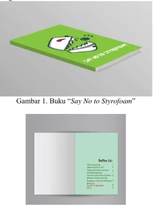 Gambar 1. Buku “Say No to Styrofoam” 