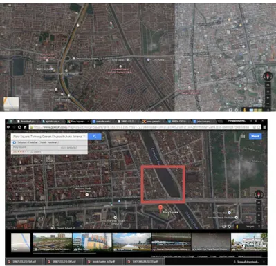 Gambar 3 Peta Jakarta dan Lokasi 