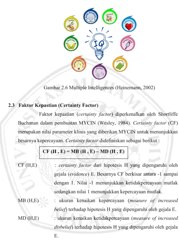 Gambar 2.6 Multiple Intelligences (Heinemann, 2002)