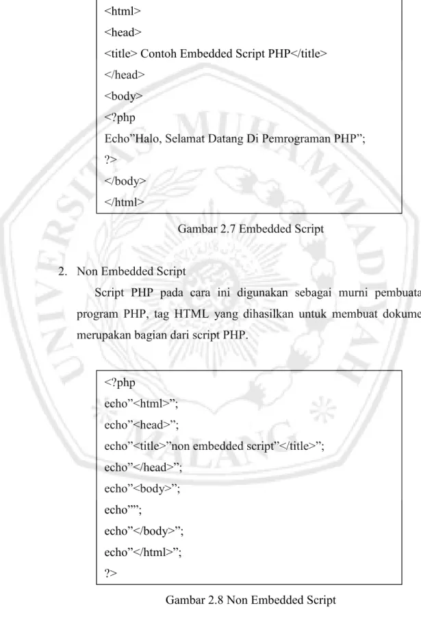 Gambar 2.7 Embedded Script