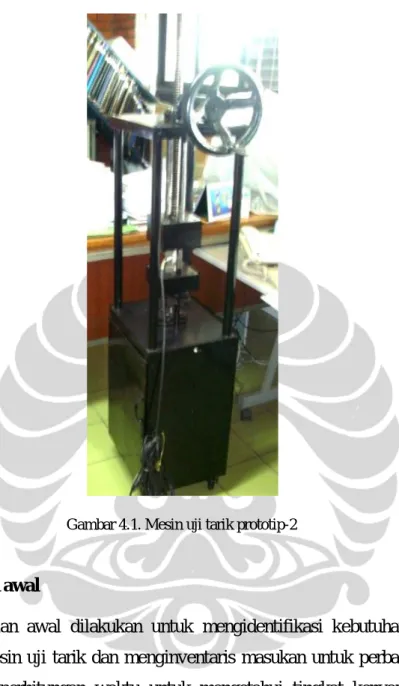 Gambar 4.1. Mesin uji tarik prototip-2 