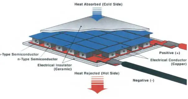 Figure 1.1: Thermoelectric/ Peltier module. 