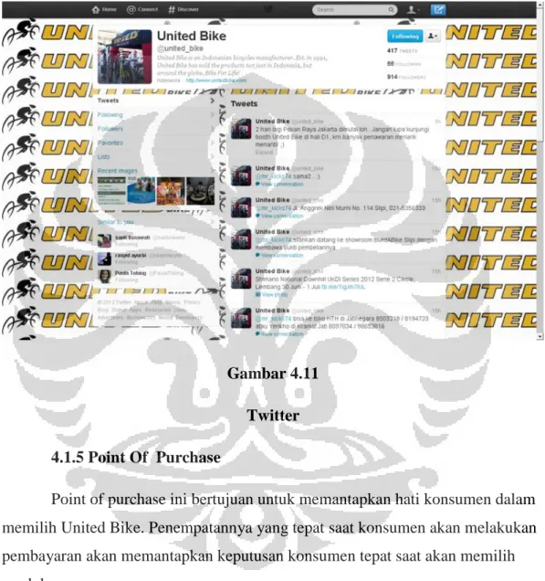 Gambar 4.11  Twitter  4.1.5 Point Of  Purchase 