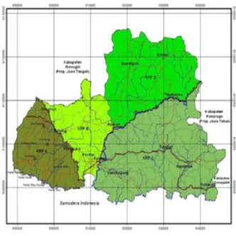 Gambar  6.   Peta  Rencana  Kawasan Pengembangan  Pariwisata  Kabupaten  Pacitan [4]