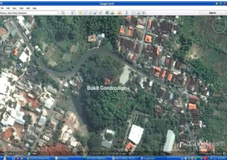 Gambar 4.2 Peta Bukit Condrodipo diambil dari Software  Google Earth 18