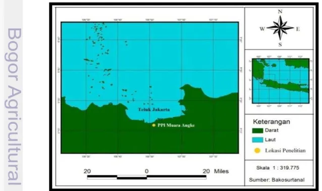 Gambar 1 Peta lokasi penelitian 