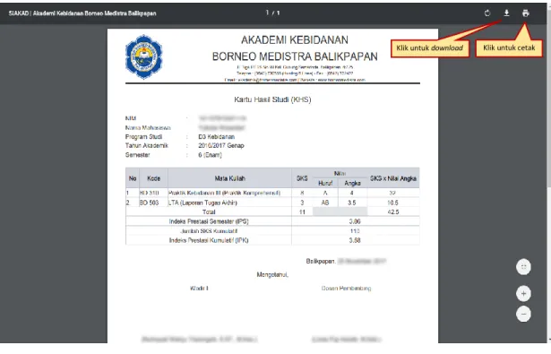 Gambar 6.3 Halaman KHS Format PDF 