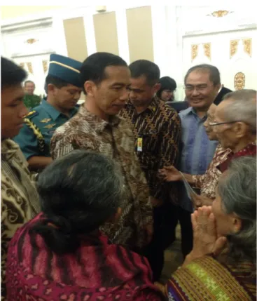 Gambar 1.2. Presiden Jokowi Berdialog dengan Korban Pelanggaran HAM Yang Berat 