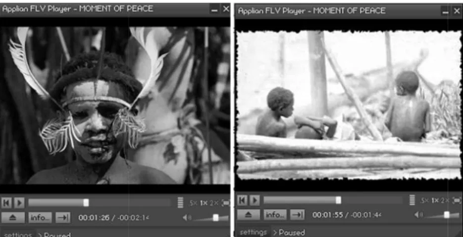 Gambar 4  Cuplikan Video propaganda “Moment of Peace” dengan isu keterbelakangan masyarakat papua (http://www.YOUTUBE.COM)