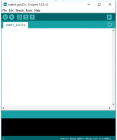 Gambar 2:Lembar Kerja Arduino IDE 