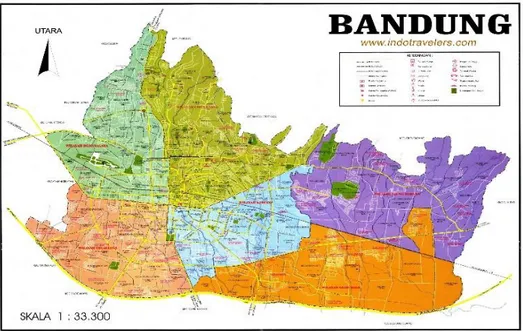 Gambar 4.1  Peta Kota Bandung 