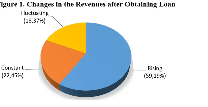 Figure 1. Changes in the Revenues after Obtaining Loan 