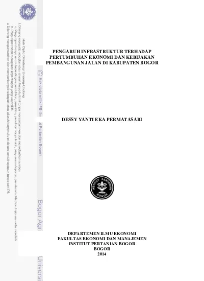 Pengaruh Infrastruktur Terhadap Pertumbuhan Ekonomi Dan Kebijakan ...