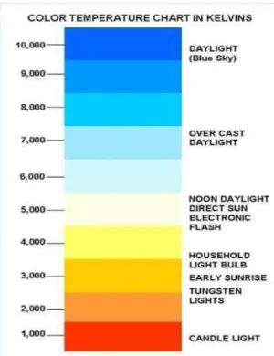 Gambar 2.9. Tingkatan Warna Suhu                                   