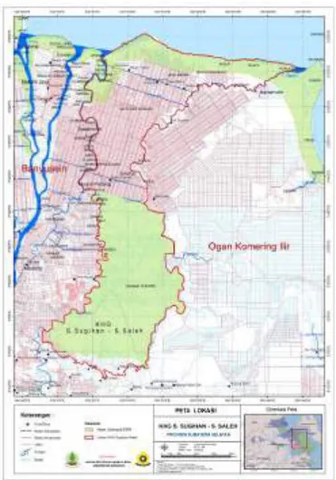Gambar 7. Peta lokasi kegiatan pada KHG Sungai Sugihan-Sungai Saleh 