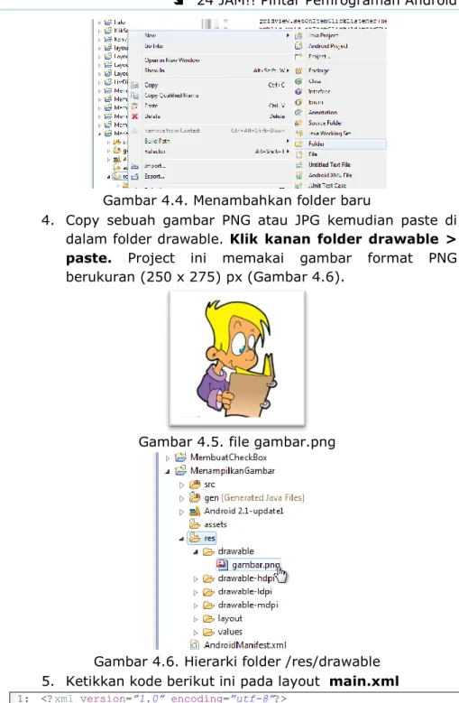 Gambar 4.4. Menambahkan folder baru 